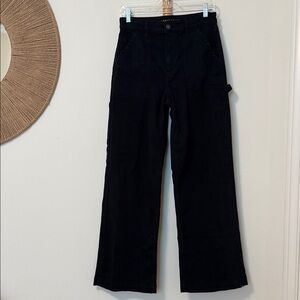 EUC American Eagle Outfitters Black Wide-Leg Trousers